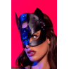 Masque félin en faux cuir - Mapalé