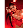 Accessoire coquin en satin réversible noir  rouge 