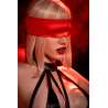 Accessoire coquin en satin réversible noir  rouge 