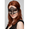 Masque vénitien Ornella rigide noir avec strass