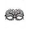 Masque vénitien Giulia rigide noir avec strass