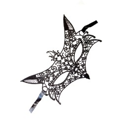 Masque souple dentelle noire 