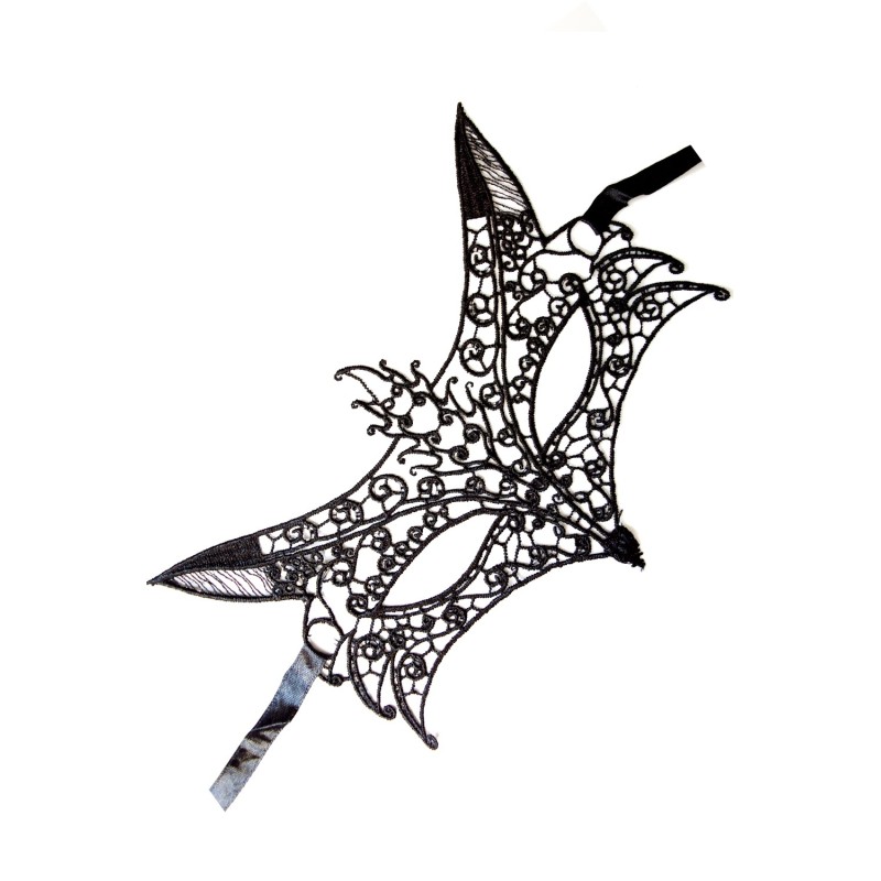 Masque souple dentelle noire 