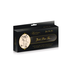 Set de 5 bandeaux satinés noirs chevilles poignets et yeux 