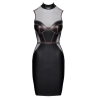 Robe Moulante Sans Manches Look Mat  Résille - Cottelli