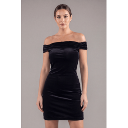 Robe velours noir Giulia