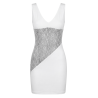 Robe blanche large décollectée Olivia
