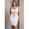 Robe décollectée blanche Emilia