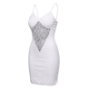 Robe décollectée blanche Emilia