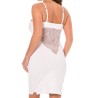 Robe décollectée blanche Emilia