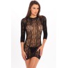 Mini Robe noire manches longues 