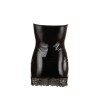 Petit robe aspect cuit Sexy noir avec dentelle 
