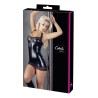 Petit robe aspect cuit Sexy noir avec dentelle 