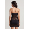 Robe bustier maille et dentelle