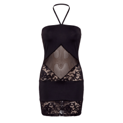 Robe bustier maille et dentelle