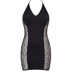 Robe sexy décolletée dos nu et résille